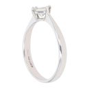 18ct White Gold 0.40ct Princess Cut Diamond Solitaire Ring