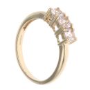 9ct Yellow Gold Cubic Zirconia Three Stone Ring