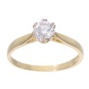 18ct Yellow Gold 0.50ct Diamond Solitaire Ring