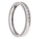 9ct White Gold 0.25ct Brilliant Cut Diamond Half Eternity Ring