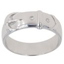 Silver Buckle Ring By icesia