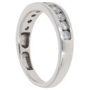 18ct White Gold 0.50ct Brilliant Cut Diamond Half Eternity Ring