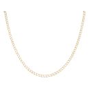 9ct Yellow Gold Square Curb Chain 18"