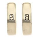 14ct Yellow Gold Monaco Classic Plain Hoop Earrings