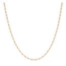 9ct Yellow Gold Oval and Round Links Chain 20"
