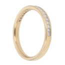 18ct Yellow Gold 0.50ct Princess Cut Diamond Half Eternity Ring