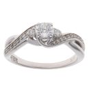 18ct White Gold 0.40ct Brilliant Cut Diamond Solitaire Ring