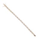 14ct Yellow Gold 1.50ct Brilliant Cut Diamond Bracelet 7.5"