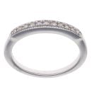 9ct White Gold 0.06ct Diamond Half Eternity Ring