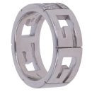 Gucci 18ct White Gold 0.15ct Brilliant Cut Diamond G Logo Ring