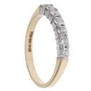 9ct Yellow Gold 0.35ct Brilliant Cut Diamond Half Eternity Ring