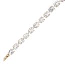 9ct Yellow Gold White Topaz Bracelet 7.5"