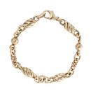 9ct Yellow Gold Fancy Bracelet 7.5"