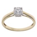 9ct Yellow Gold 0.35ct Brilliant Cut Diamond Solitaire Ring