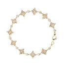 9ct Yellow Gold Cubic Zirconia Celtic Bracelet 7.5"