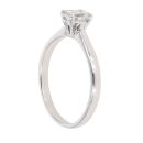 Platinum 0.50ct Emerald Cut Diamond Solitaire Ring