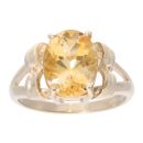 9ct Yellow Gold Citrine Dress Ring