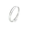 9ct White Gold 2.5mm Traditional Court Wedding Band