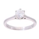 9ct White Gold 0.50ct Diamond Solitaire Ring