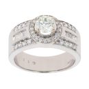 18ct White Gold 2.15ct Diamond Fancy Ring