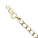 9ct Yellow Gold Square Curb Bracelet 8"