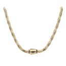 14ct Yellow Gold Monaco Spin Plain Lock Twist Chain 20"
