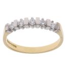 18ct Yellow Gold 0.25ct Brilliant Cut Diamond Five Stone Ring