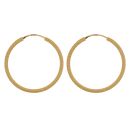 22ct Yellow Gold Dot Cut Hoop Earrings