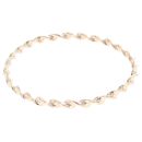 9ct Yellow Gold Patterned Twist Bangle