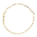 9ct Yellow Gold Paper Link Fancy Bracelet 7.5"