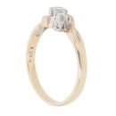 9ct Yellow Gold 0.20ct Brilliant Cut Diamond Trilogy Ring