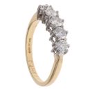 18ct Yellow Gold 1.00ct Brilliant Cut Diamond Five Stone Ring