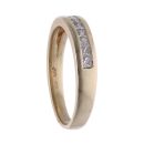 9ct Yellow Gold 0.33ct Diamond Half Eternity Ring