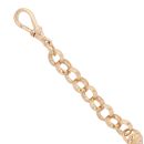 9ct Yellow Gold Cubic Zirconia Boxing Glove Belcher Bracelet 6.5"