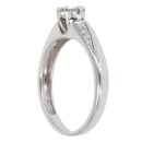 9ct White Gold 0.15ct Diamond Cluster Ring