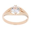 9ct Yellow Gold Cubic Zirconia Signet Ring
