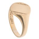 9ct Yellow Gold Patterned Signet Ring