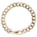9ct Yellow Gold Curb Bracelet 8"