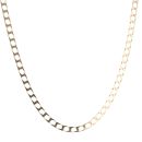 9ct Yellow Gold Square Curb Chain 20"