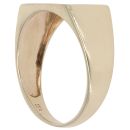 9ct Yellow Gold 0.05ct Diamond Signet Ring