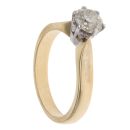 18ct Yellow Gold 0.75ct Tinted Diamond Solitaire Ring