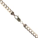 9ct Yellow Gold Patterned Curb Chain 20"