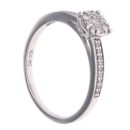 9ct White Gold 0.25ct Diamond Cluster Ring