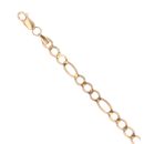 9ct Yellow Gold Figaro Bracelet 8"