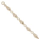 9ct Yellow Gold Fancy Bracelet 8"