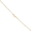 9ct Yellow Gold Square Link Curb Chain 18"