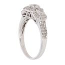 18ct White Gold 1.00ct Diamond Cluster Ring