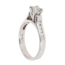 18ct White Gold 0.75ct Princess And Brilliant Cut Diamond Solitaire Ring