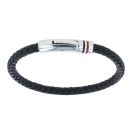 Unique & Co Black Leather Bracelet