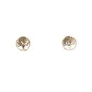 9ct Yellow Gold Tree Of Life Stud Earrings